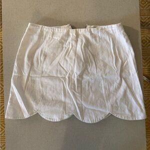 Altar’d State White Scalloped Hem Skirt